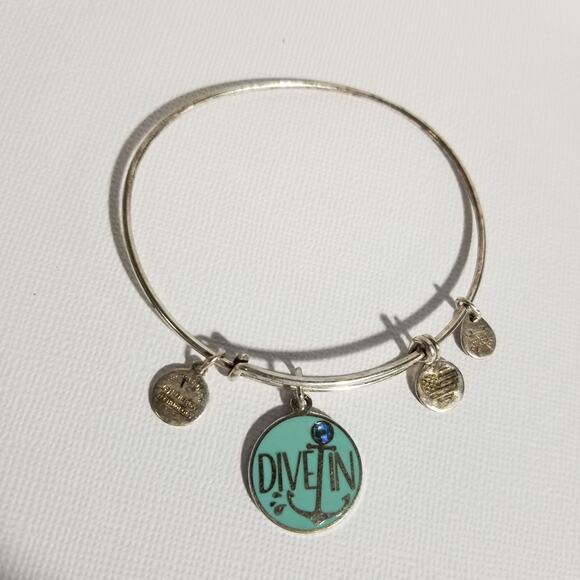 Alex and Ani Dive in charm bracelet - Picture 1 of 7